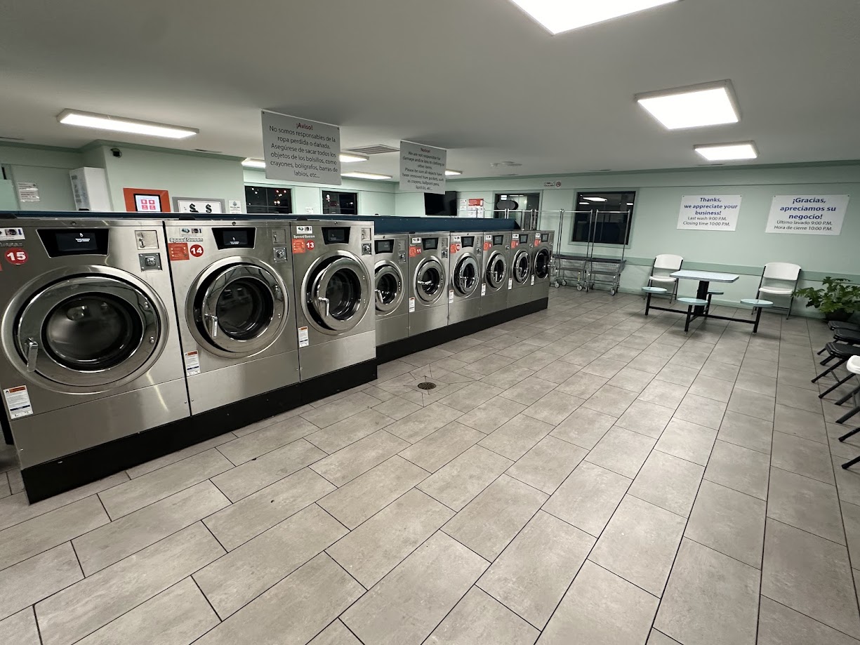 Wide view of washers inside The Bubble Hut Highway 31 in Athens, Alabama
